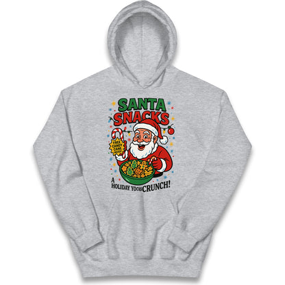 Santa Snacks Christmas Kids Hoodie