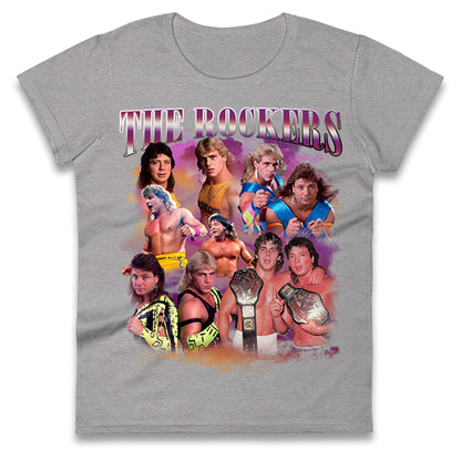 Retro The Rockers Bootleg Wrestling Womens T Shirt