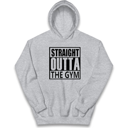 Staight Outta The Gym Kids Hoodie