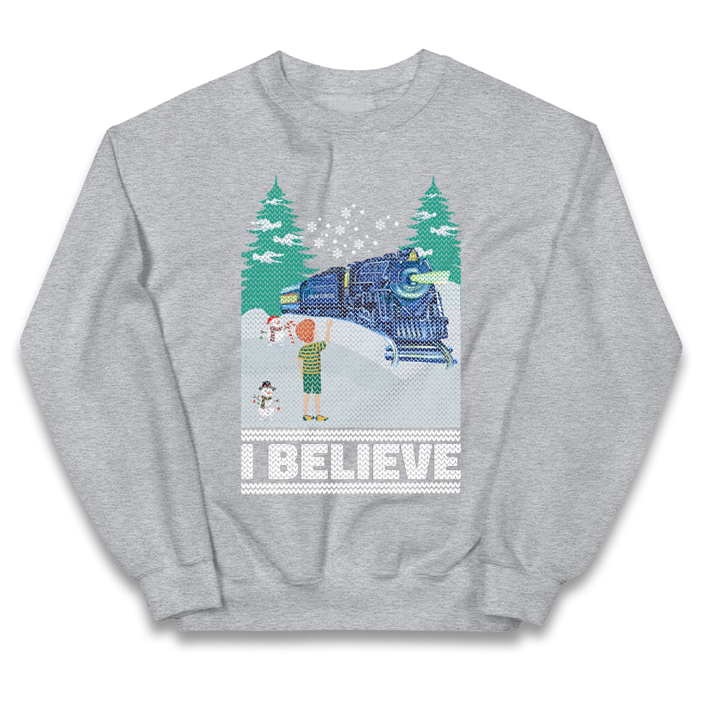 I Beleive Polar Express Christmas Kids Jumper