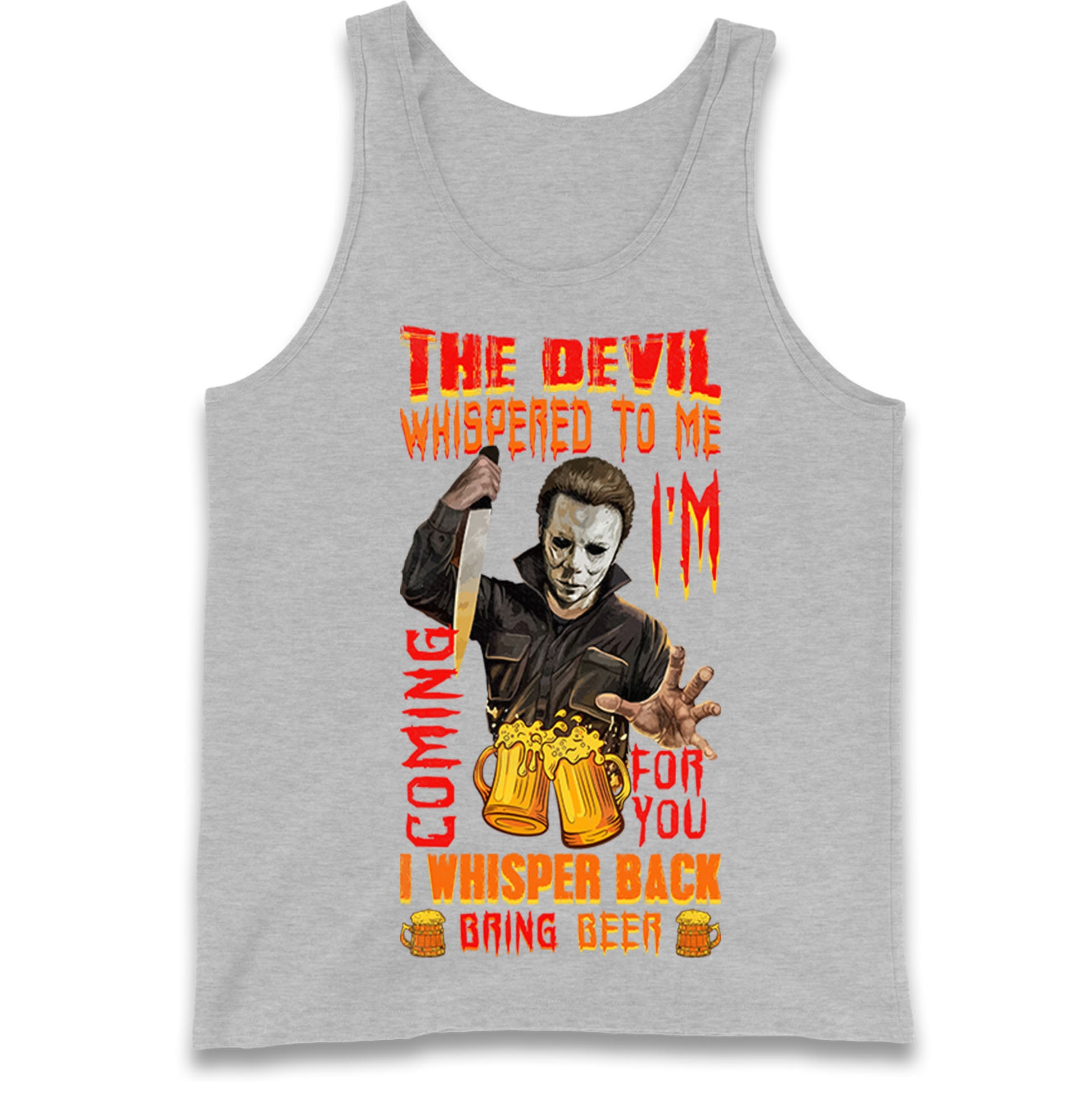 Michael Myers Haunted Halloween Tank Top
