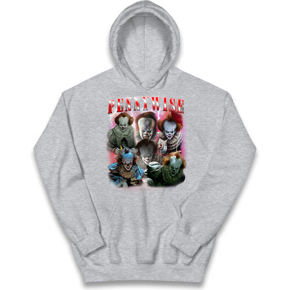 The Clown Pennywise Scary Halloween Bootleg Kids Hoodie