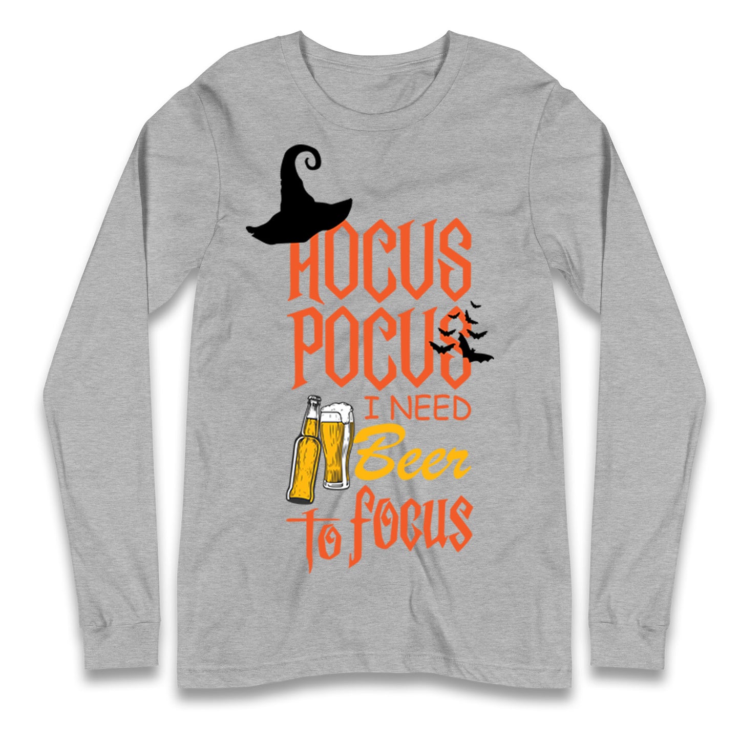 Hocus Pocus I Need Beer To Focus Halloween T Shirt
