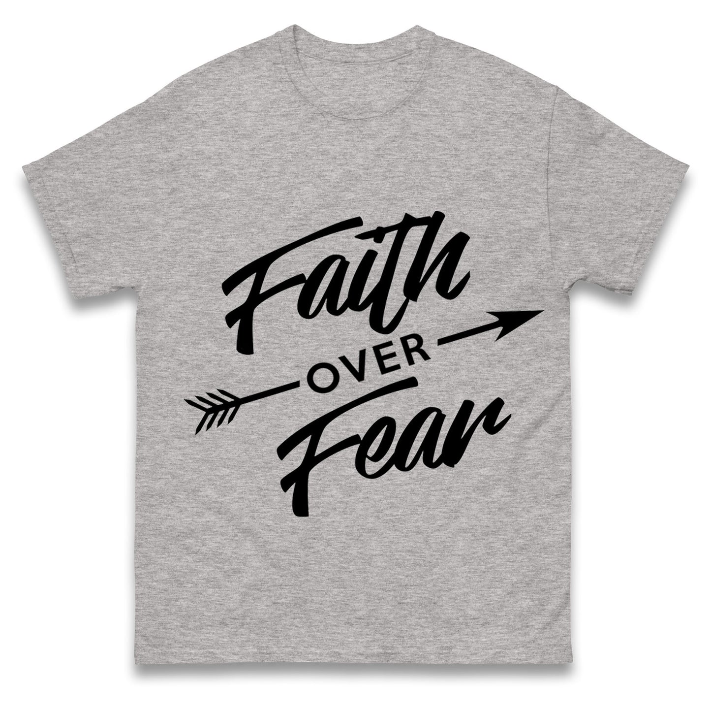 Faith Over Fear Mens Tee Top