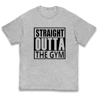 Staight Outta The Gym Kids T Shirt