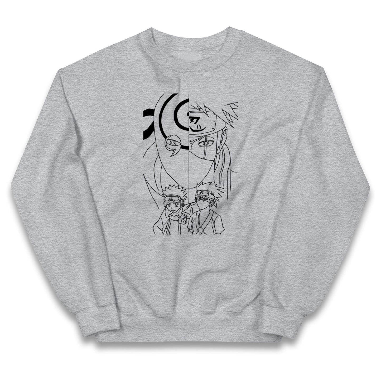 Naruto Shippuden Jumper Obito Uchiha, Kakashi Hatake, And Friends Top