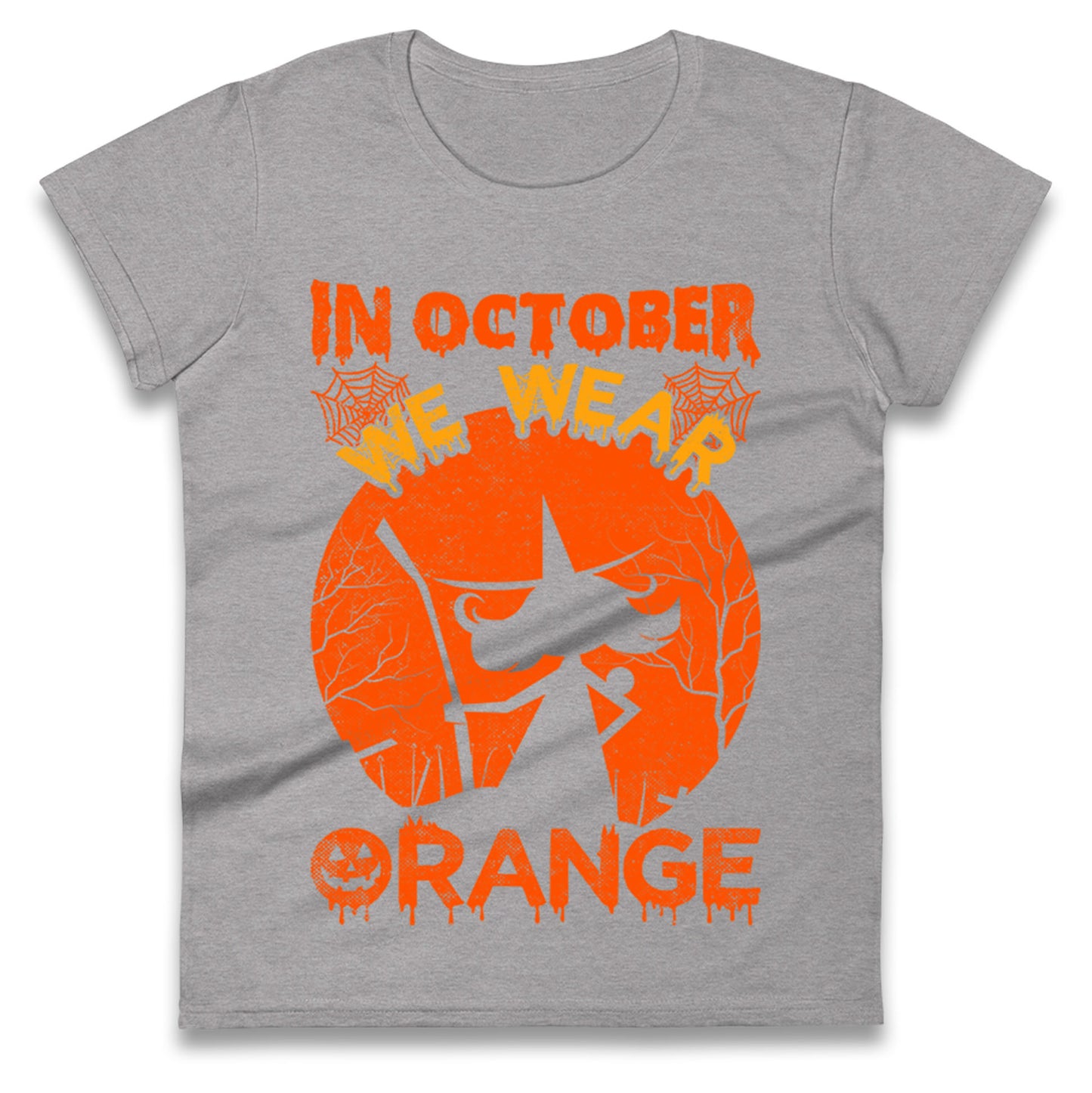 In October We Wear Orange Halloween t shirt
