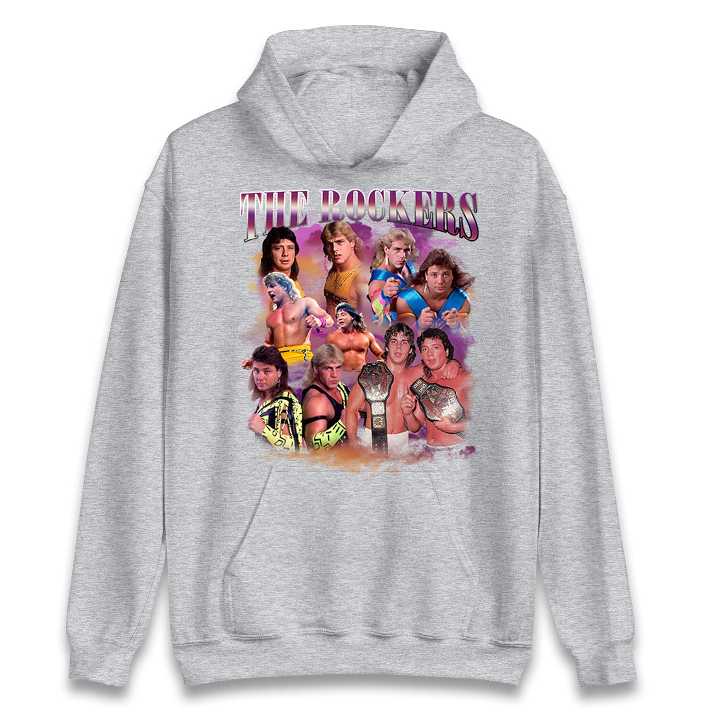 Retro The Rockers Bootleg Wrestling Unisex Hoodie