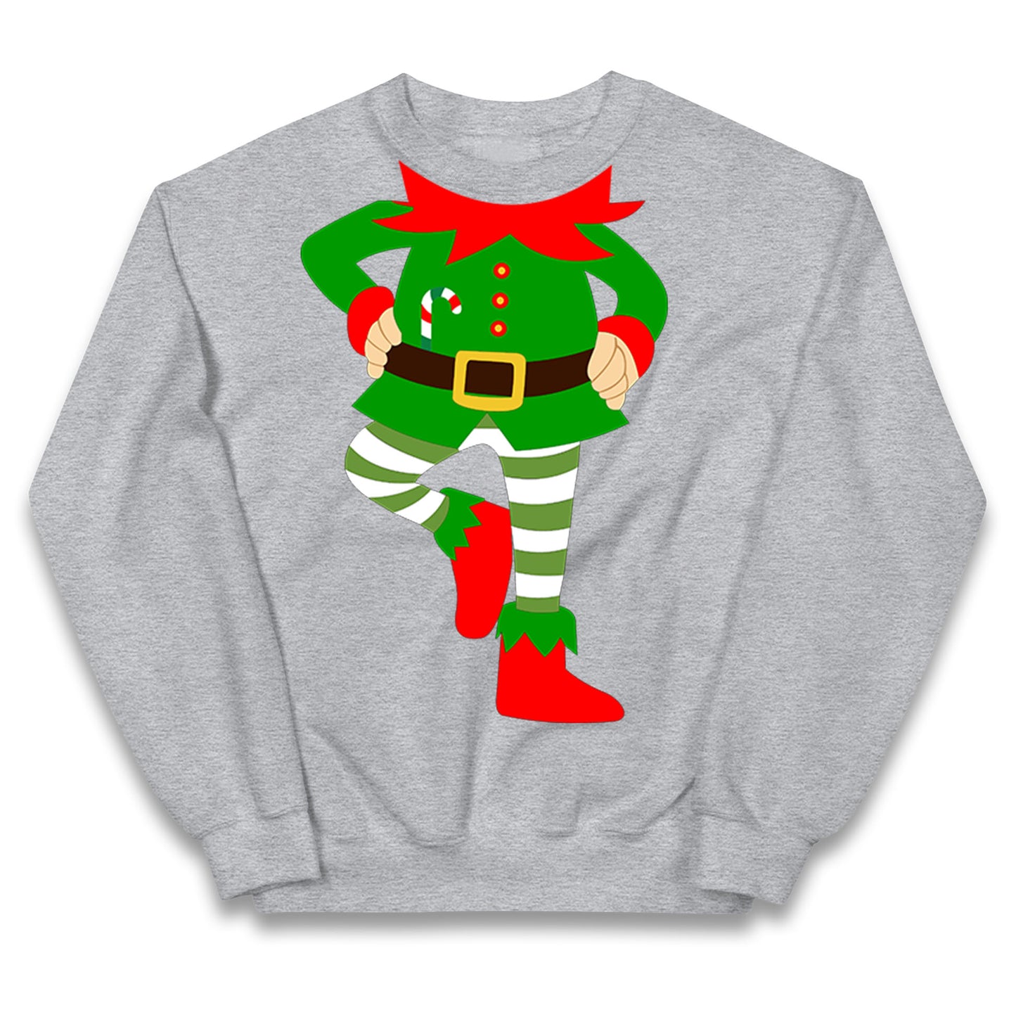 Personalise Christmas Party Wear Elf Kids Jumper