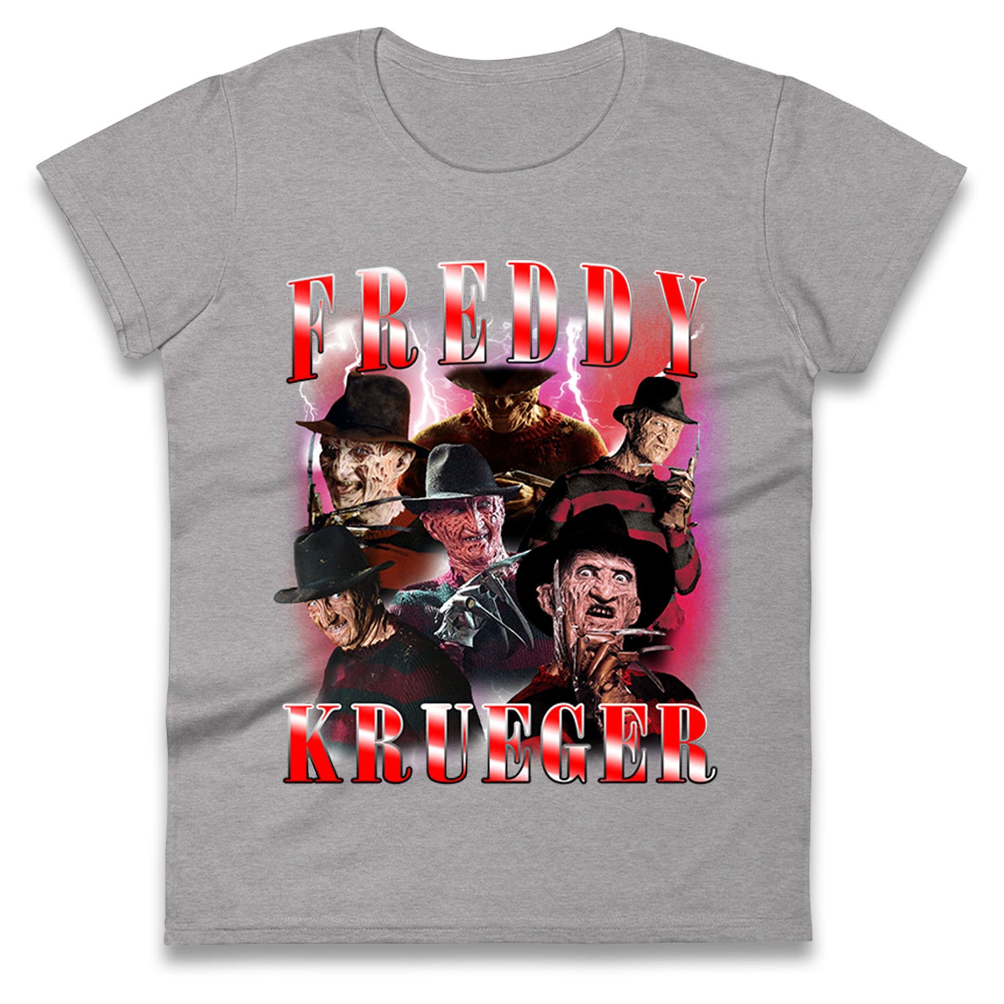 Freddy Krueger Scary Halloween Bootleg Womens t shirt