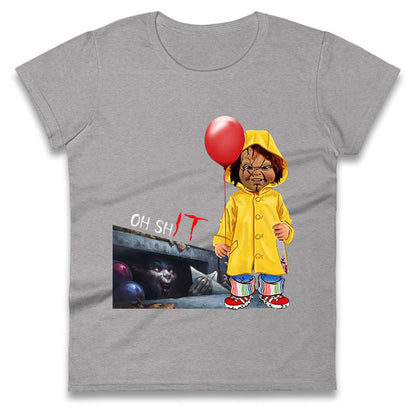 Chucky Doll Horror Halloween Womens t shirts