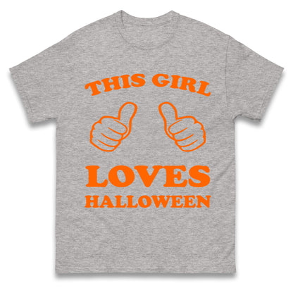 This Girl Loves Halloween T Shirts
