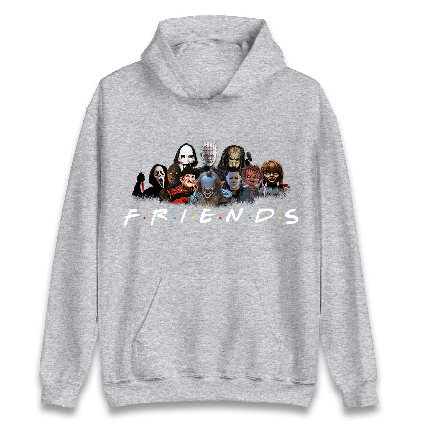 Horror Characters Friends Halloween Unisex Hoodie