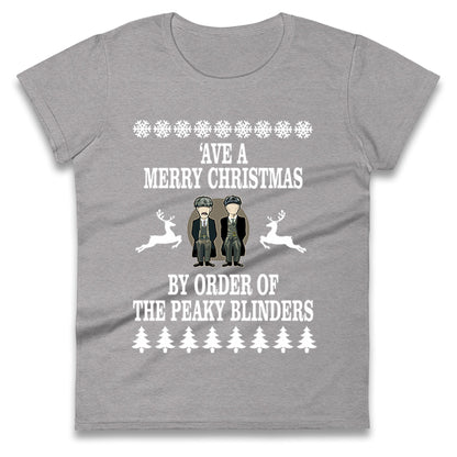Peaky Blinders Christmas Ladies T Shirt