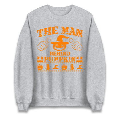 The Man Behind Pumpkin Halloween Unisex Sweatshirt