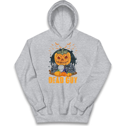 Scary Pumpkin Dead Guy Halloween Hoodie
