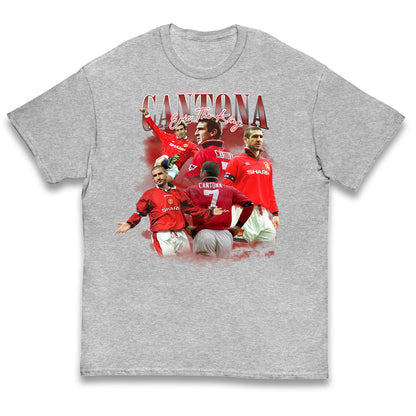 Retro Cantona Bootleg Football Kids T Shirt
