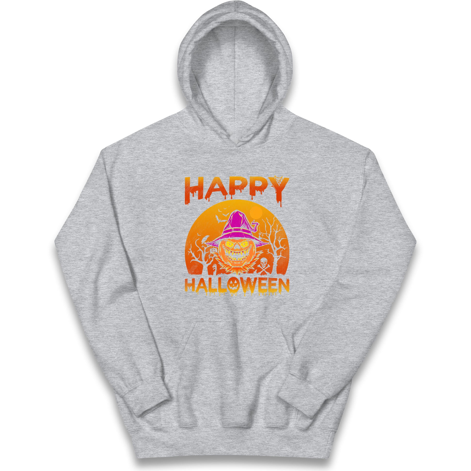 Happy Halloween Pumpkin Witch Hoodie
