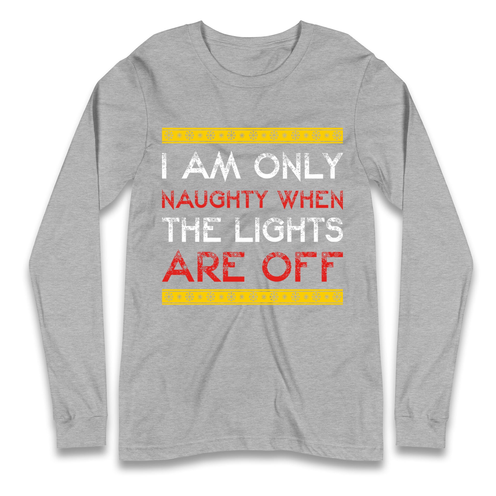 naughty christmas long sleeve t shirt