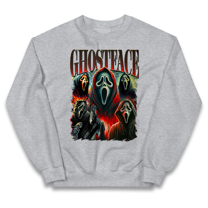 Ghost Face Halloween Bootleg Kids Jumper
