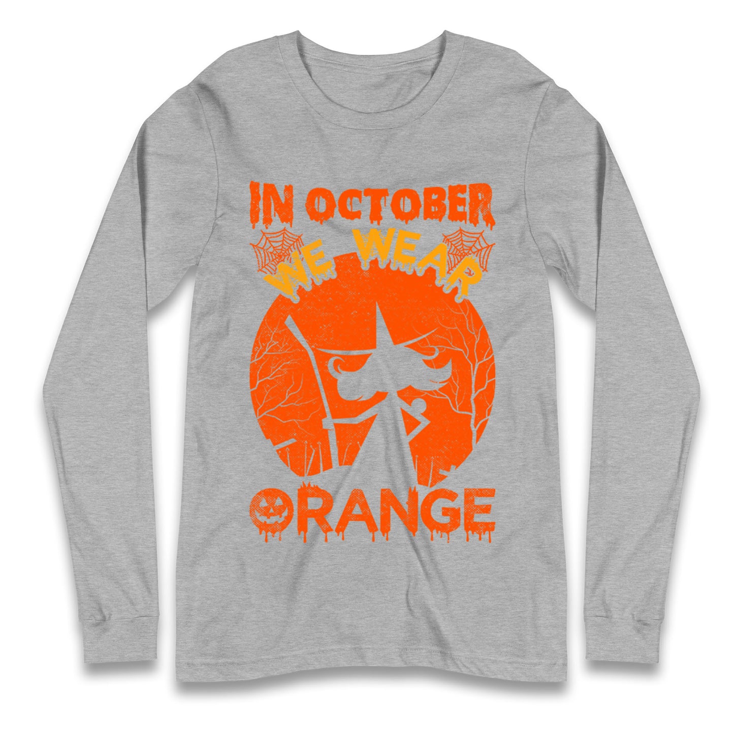 In October We Wear Orange Halloween T Shirt
