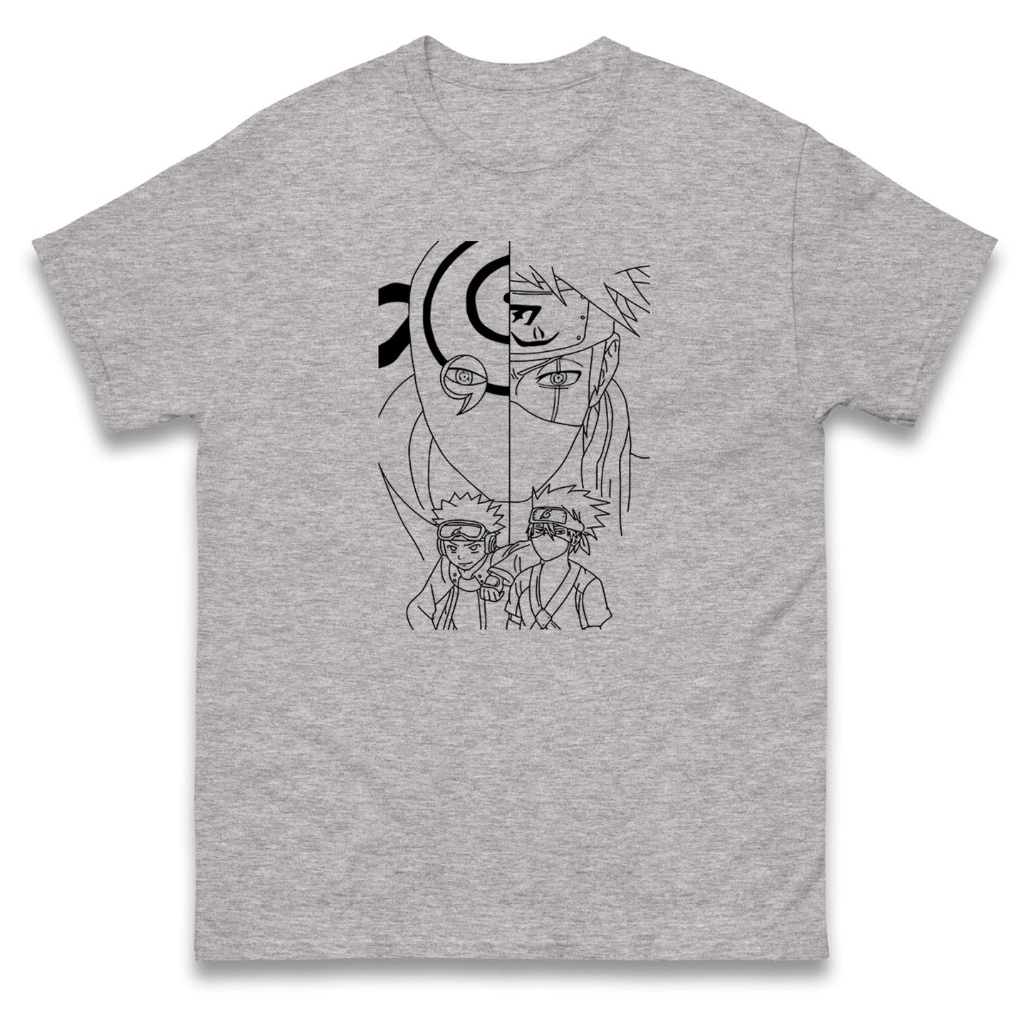 Naruto Shippuden T Shirt Obito Uchiha, Kakashi Hatake, And Friends Top