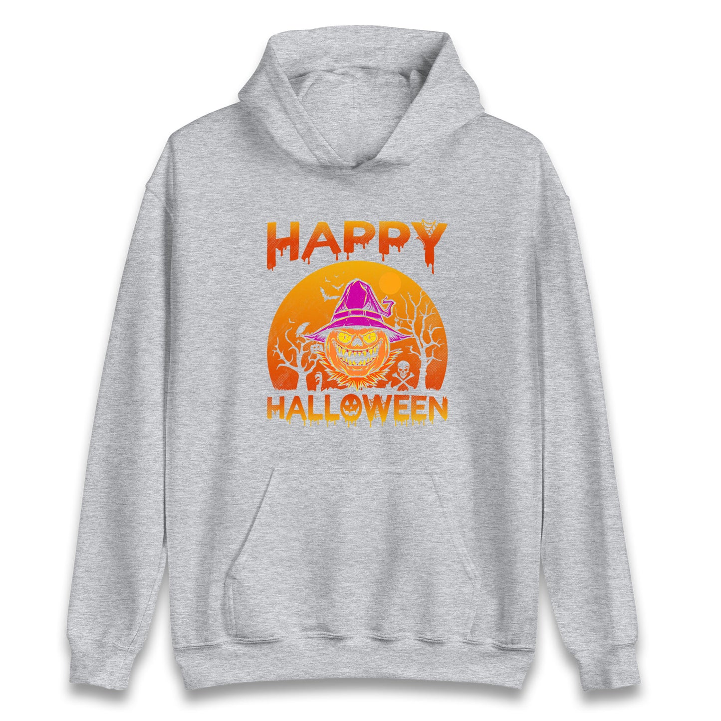 Happy Halloween Pumpkin Witch Hoodie
