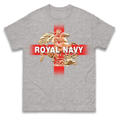 Royal Navy St George and The Dragon Mens Tee Top