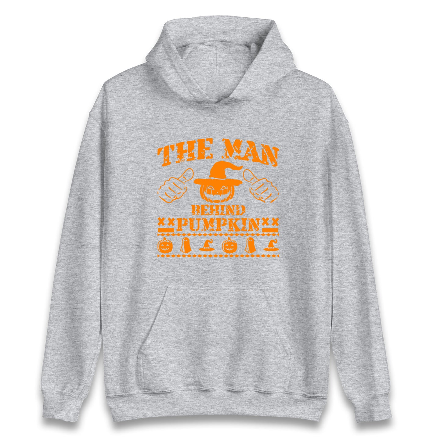 The Man Behind Pumpkin Halloween Unisex Hoodie