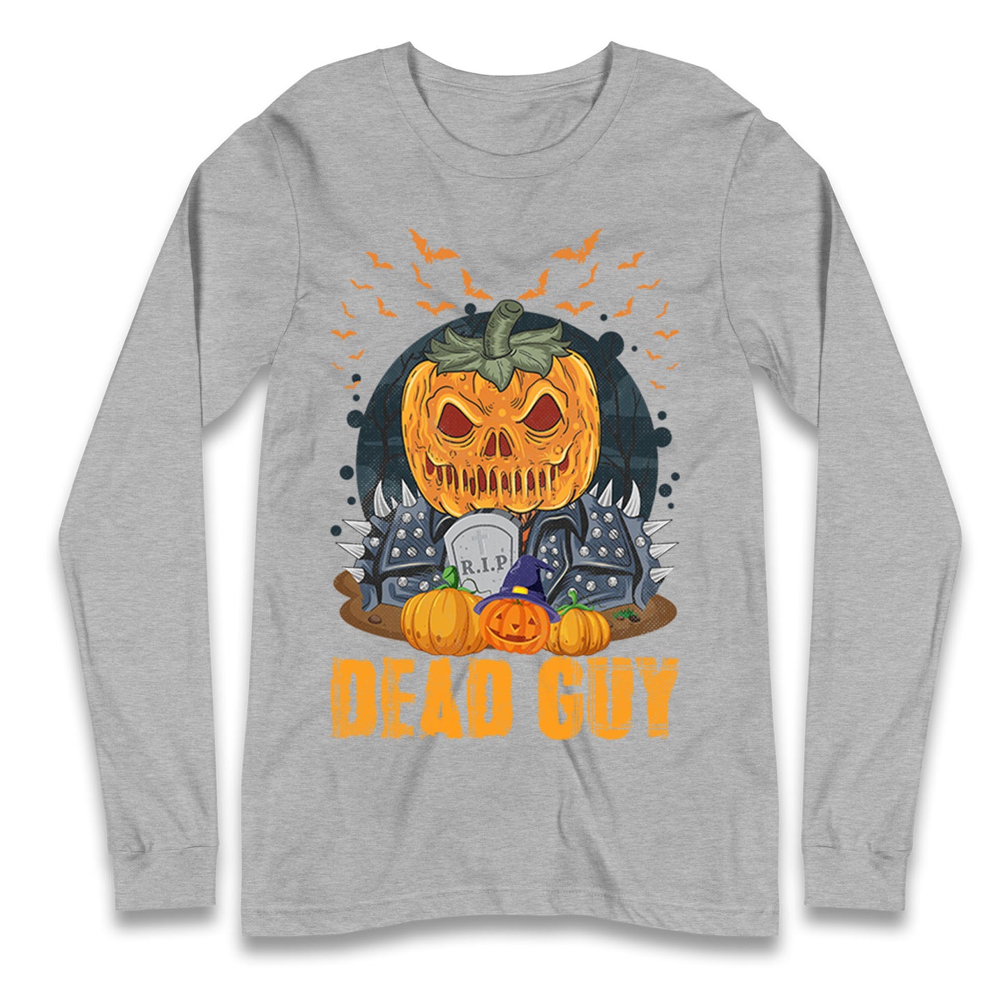 Scary Pumpkin Dead Guy Halloween T Shirt
