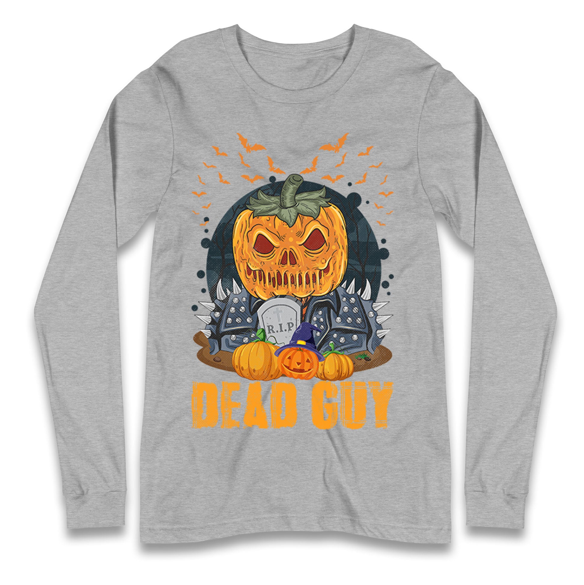 Scary Pumpkin Dead Guy Halloween T Shirt

