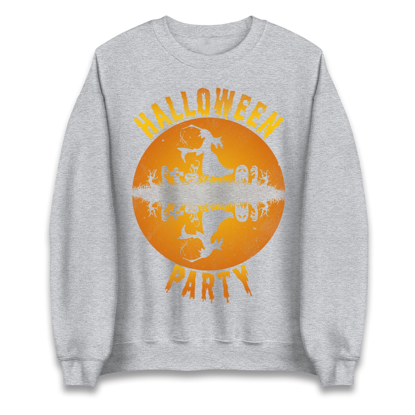 Scary Witch Halloween Party Sweatshirt
