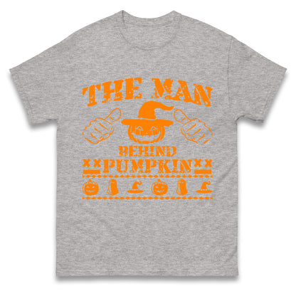 The Man Behind Pumpkin Halloween t shirt
