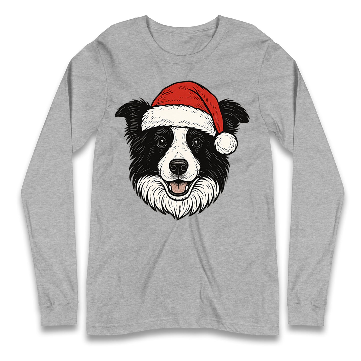 Border Collie Christmas Longsleeve T Shirt
