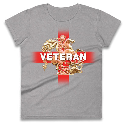 Veteran St George & The Dragon Womens Tee Top