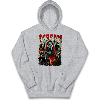 Ghost Face Scream Halloween Bootleg kids Hoodie