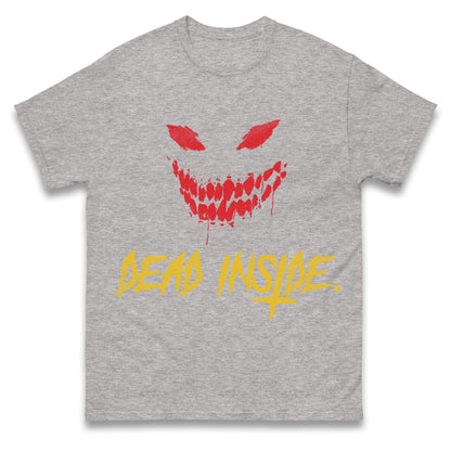 Horror Face Dead Inside Halloween t shirt