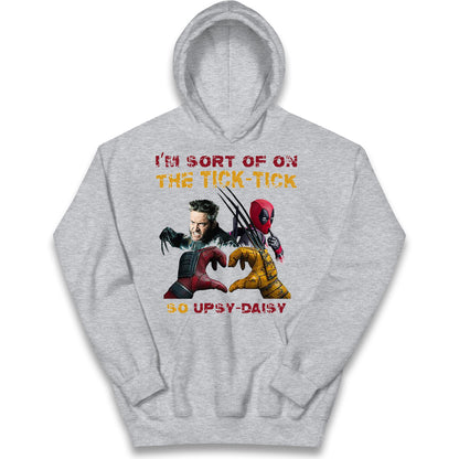I'm Sort of on The Tick Tick so Upsy Daisy Kids Hoodie