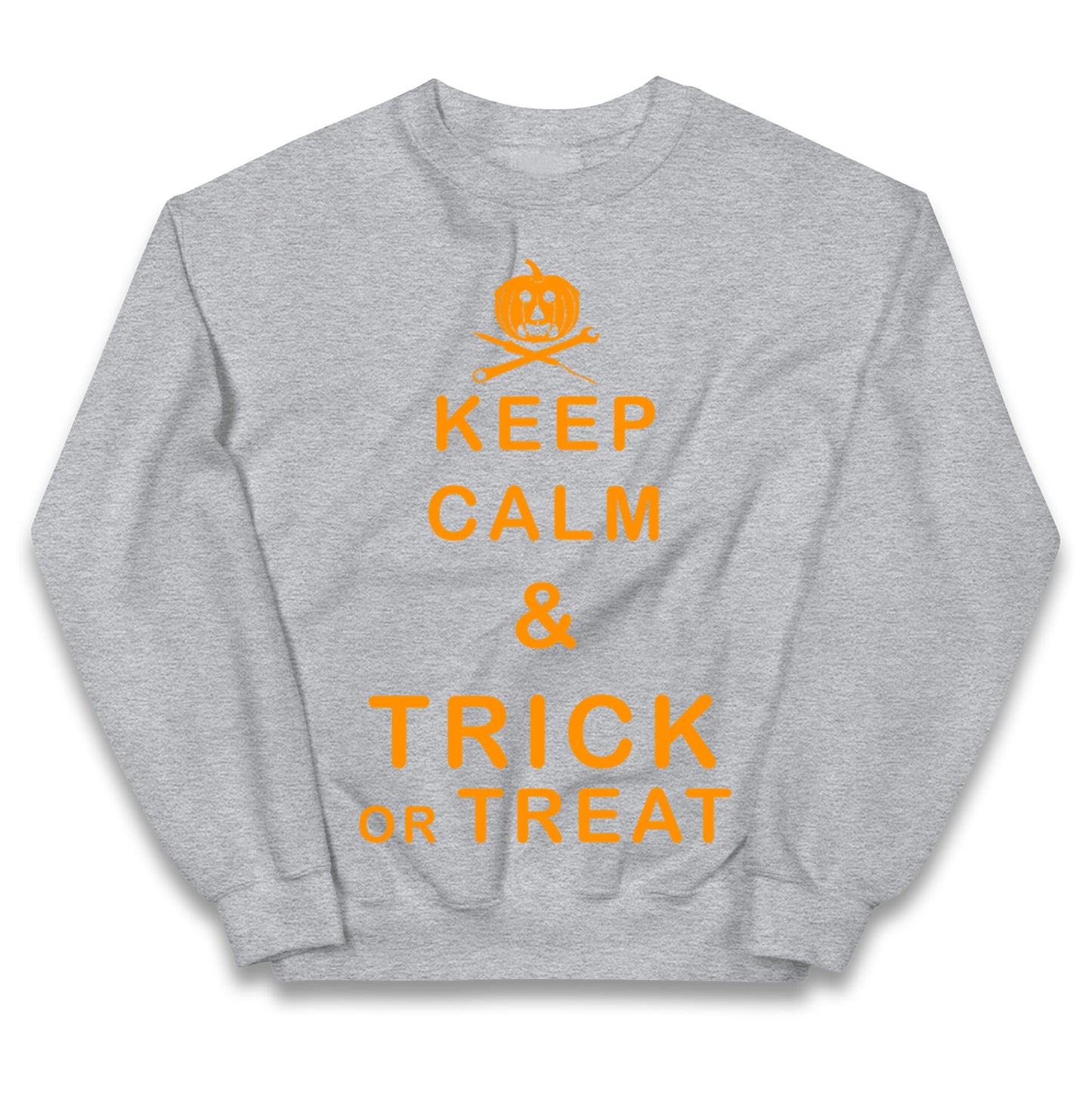 Keep Calm And Trick Or Treat Halloween Jumper
