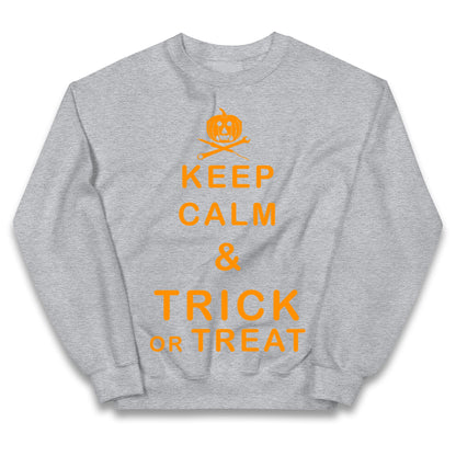 Keep Calm And Trick Or Treat Halloween Jumper
