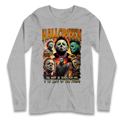 Michael Myers Horror Halloween Bootleg Long Sleeve T Shirt