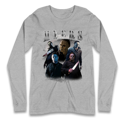 Michael Myers Serial Killer Halloween Bootleg Long Sleeve T Shirt