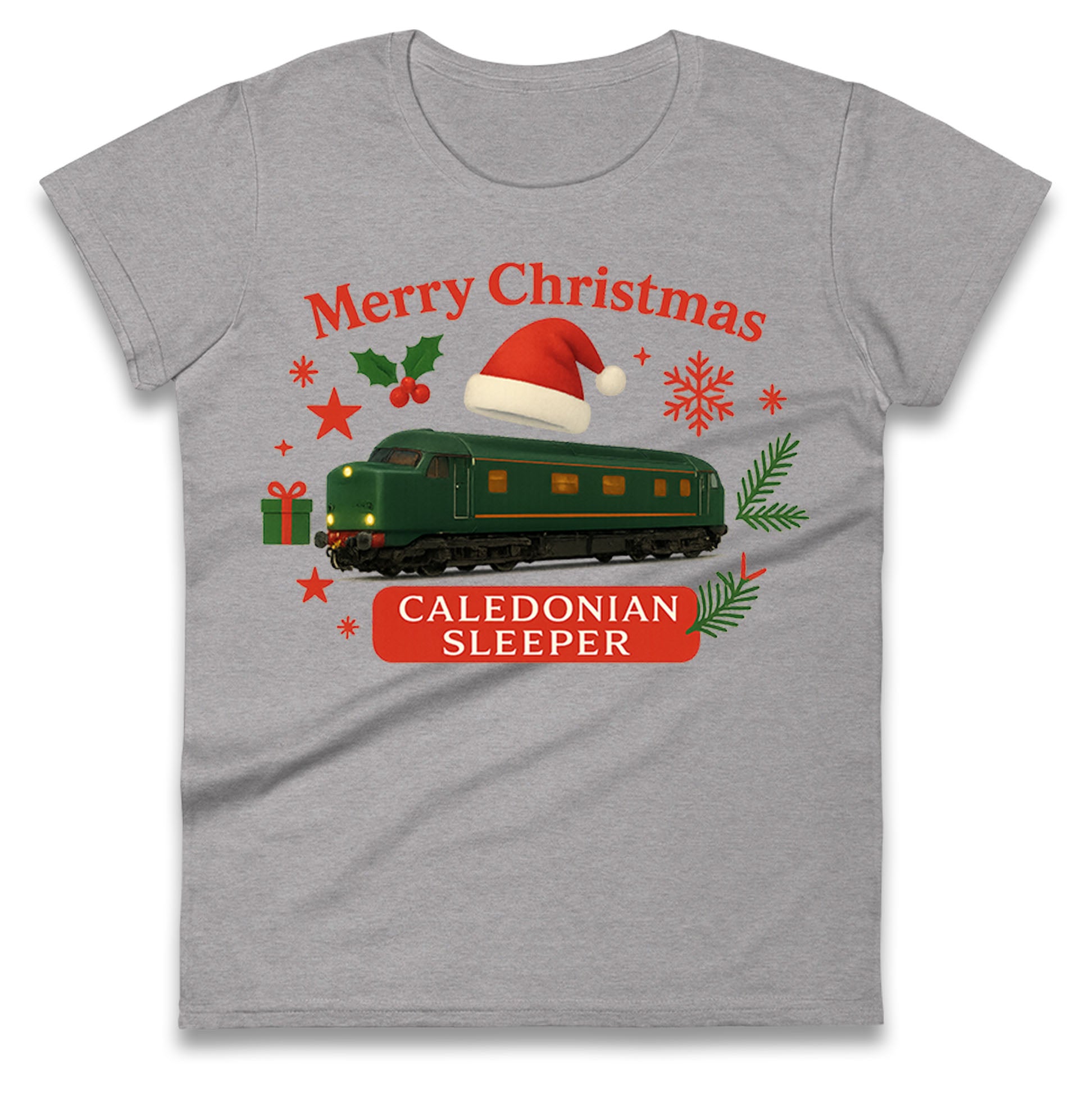 Caladonian Sleeper Christmas Ladies T Shirt