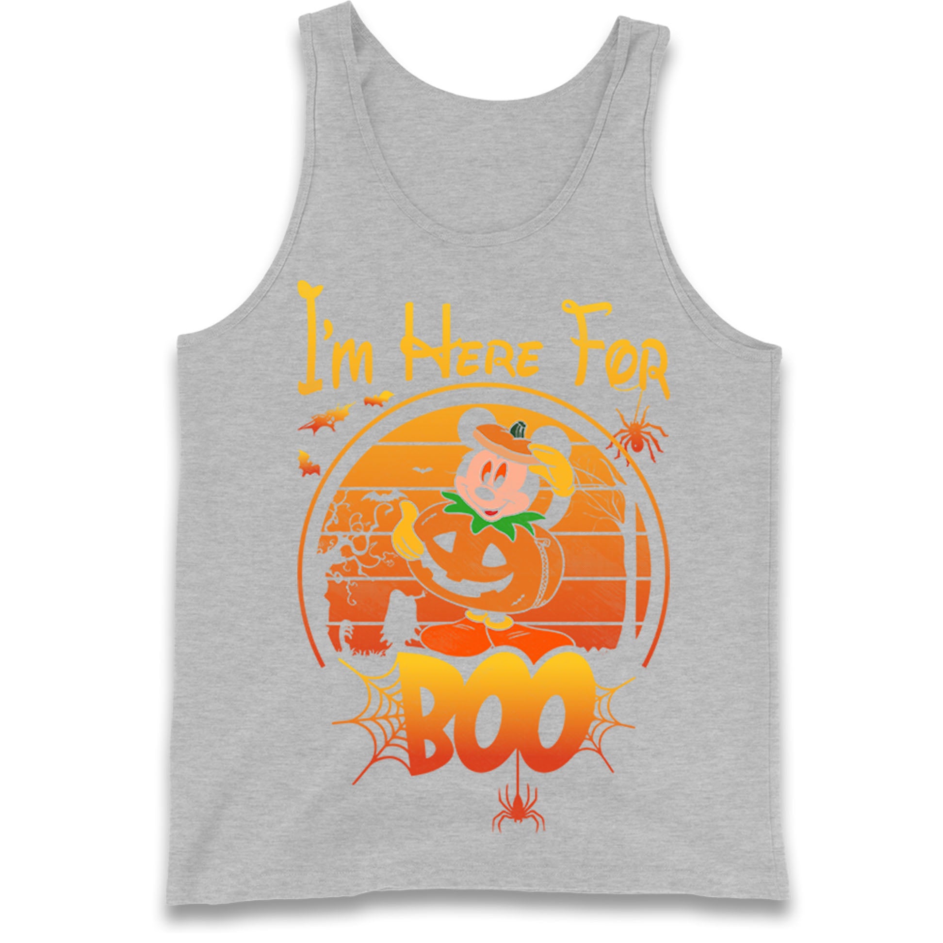 Mickey Mouse Im Here For Boo Tank Top
