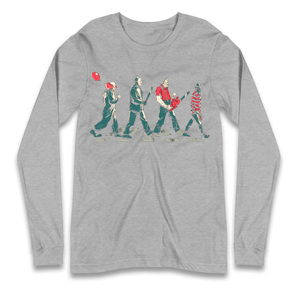 Horror Characters Friends Spoof Halloween Long Sleeve T Shirt