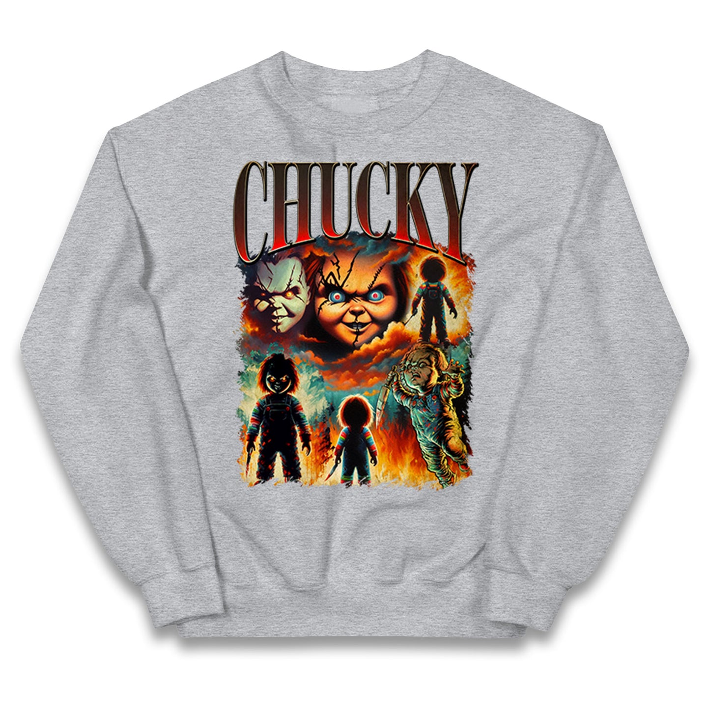 Chucky Doll Halloween Bootleg Kids Jumper