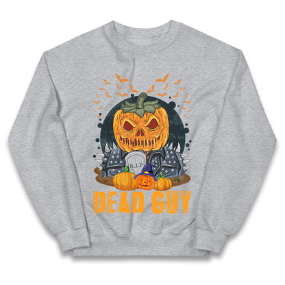 Scary Pumpkin Dead Guy Halloween Jumper
