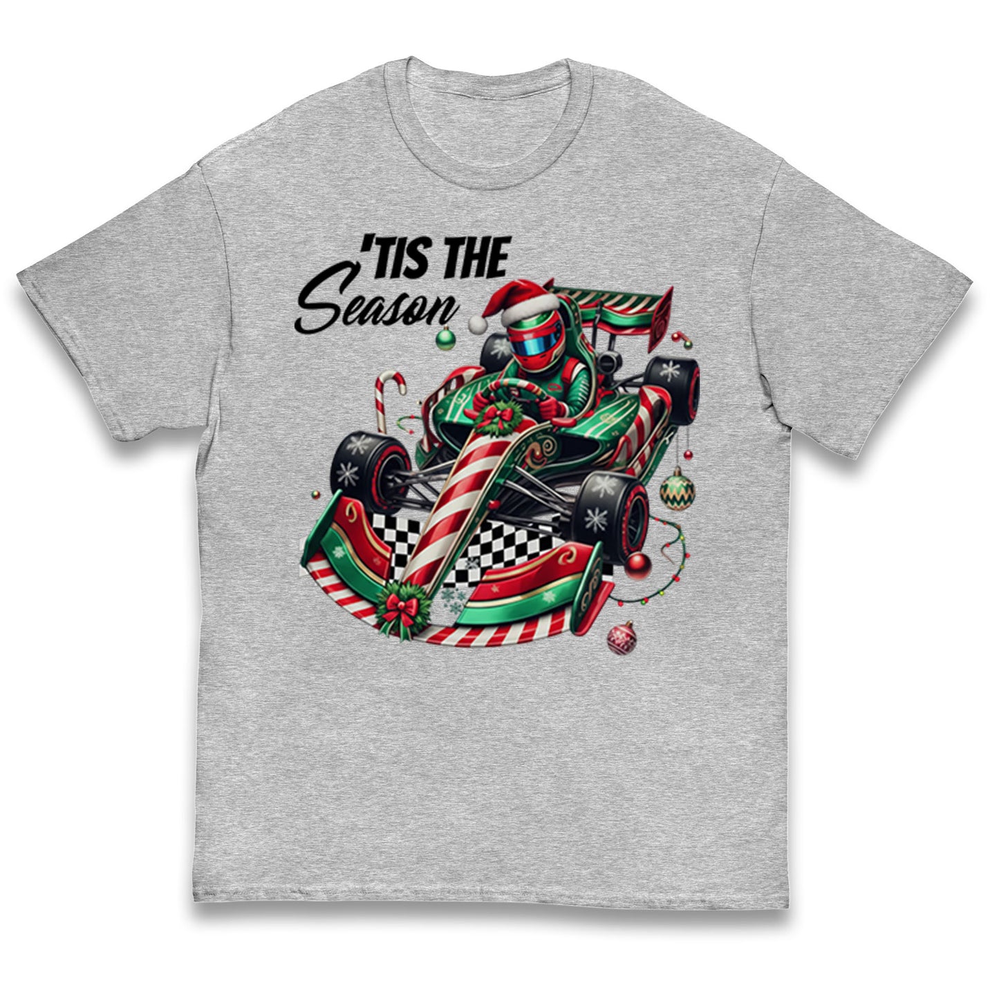 F1 Karting Tis The Season Christmas Kids T Shirt