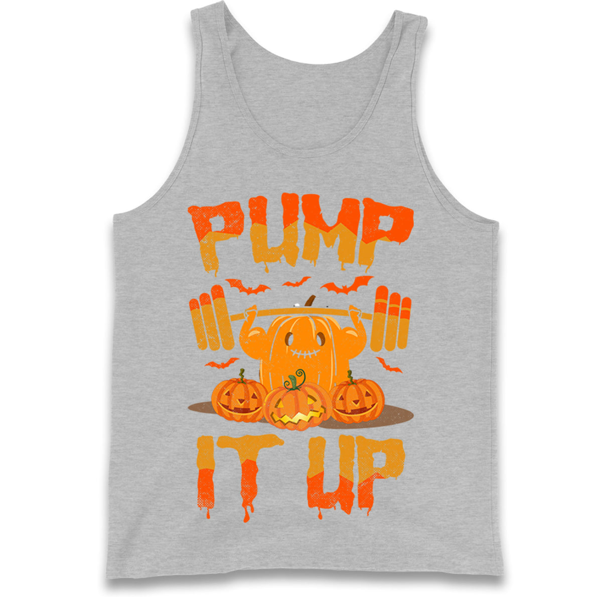 Halloween Fitness Pumpkin Tank Top
