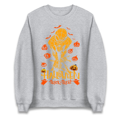 Spiderman Trick Or Treat Halloween Sweatshirt
